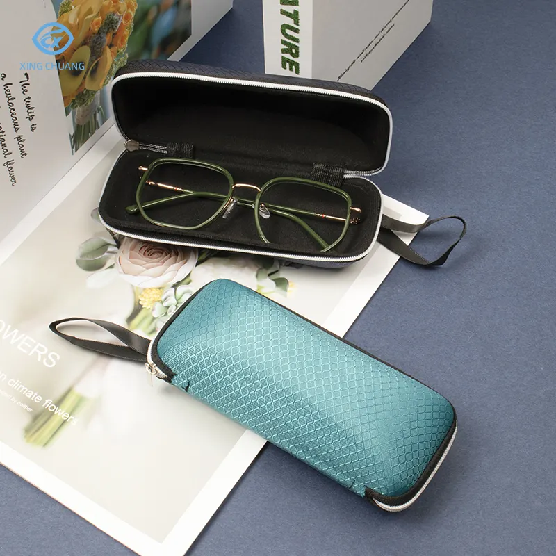 도매 사용자 정의 로고 EVA 지퍼 안경 선글라스 상자 럭셔리 방수 광학 안경 케이스