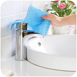 Chiffons de nettoyage non tissés, 50 pièces, réutilisables, pour la cuisine, la vaisselle, rectangulaires, multi-usages, pour la maison - Product Image 4
