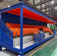 Tribune modulaire en métal de 20 pieds et 40 pieds, préfabriquée, avec couleur et logo personnalisés pour les clubs de GAA, de football, d'athlétisme et de rugby