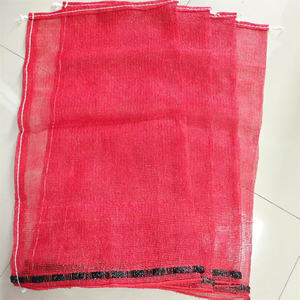 丈夫なPPレノメッシュ織りバッグ包装用50kg容量ジャガイモ玉ねぎキャバージ米飼料小麦粉カスタムロゴヒートシール - Product Image 1