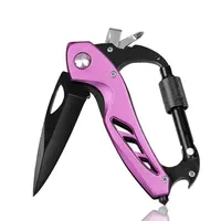 IRONDONKEY Changlin Ensemble couteau mousqueton pour cigare d'extérieur Modèle 7340 EDC Équipement de survie Brise-vitre Multi-outils en aluminium