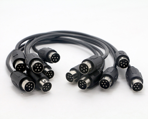 สายต่อขยายแบบกำหนดเองได้ 1 ม. 2 ม. 3 ม. แบบตัวผู้-ตัวผู้ ตัวผู้-ตัวเมีย 6 พิน มินิ DIN สายต่อขยาย 6 7 8 พิน มินิ DIN เป็นสายแบบ Pigtail ปลายเปิด ชุบดีบุก - Product Image 1