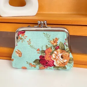 Magnet verschluss beutel Mini Canvas Bag Verschluss schloss automatisch Tasche Münz tasche niedliche Clutch