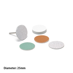 Manicure Pedicure PSA 25mm Sanding Discs Japan White Zebra Green Yellow Sanding Paper Pads Nail Buffer Drill <strong>Bits</strong> E-files Nail - Product Image 1