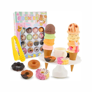 Los niños fingen jugar y preescolar pastel de plástico galletas simulación refrescos comida juguete conjunto - Product Image 3