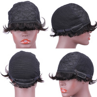 Pixie Cut Weave court bouclé Bob cheveux humains sans colle dentelle perruque pour les femmes noires cheveux vierges Pixie Cut pleine dentelle perruque