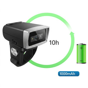 Scanner <span class=keywords><strong>de</strong></span> code-barres portable à anneau <span class=keywords><strong>de</strong></span> doigt 2.4G, module <span class=keywords><strong>de</strong></span> lecture <span class=keywords><strong>de</strong></span> codes QR avec déclencheur au doigt et batterie 1000 mAh HS-S03ER - Product Image 1