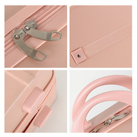 Coffret cadeau vintage coréen macaron Bagage à main 12 pouces Trousse de maquillage avec cadeau Mini mallette de rangement Mallette de voyage pour fille
