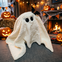 Coussin en peluche Gus Ghost Halloween, super doux, rembourré en coton PP, jouet pour enfants et décoration intérieure 14+