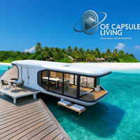 Capsule de couchage moderne en forme de conteneur - Conception pliable robuste pour l'extérieur, écologique et étanche