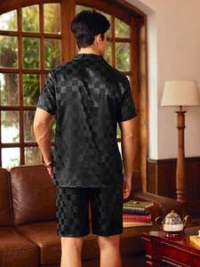 Ultimi Pigiami da <span class=keywords><strong>Uomo</strong></span> Classici a Quadri con <span class=keywords><strong>Bottoni</strong></span>, Sexy e di Tendenza - Product Image 5
