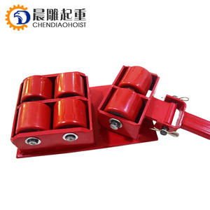 36 टन क्षमता मशीन ले जाने रोलर कार्गो ट्राली चलती स्केट - Product Image 3