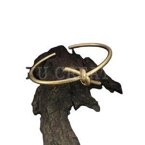 Handmade Knot Style Designer <b>Gold</b> Plated Premium Fashion Cuff <b>Bracelets</b> for Girls SKU 7065 - Product Image 1