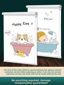 Rideau <span class=keywords><strong>de</strong></span> <span class=keywords><strong>cuisine</strong></span>, salle <span class=keywords><strong>de</strong></span> bain, toilettes, store enrouleur, serrage, blocage, tirage, sans perçage, imperméable, pare-soleil <span class=keywords><strong>de</strong></span> fenêtre, nouveau style chinois - Product Image 4