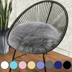 Round Plush <strong>Huge</strong> fox Sheepskin Fur <strong>Rug</strong> - Product Image 2