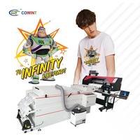Cowint dtf imprimante grand format 60 cm, transfert direct vers film, machine d'impression sur vêtements, imprimante t-shirt avec tête d'impression