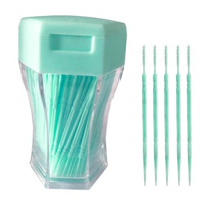 200 bâtonnets de dentifrice en plastique à double extrémité, outil de nettoyage des dents, soins bucco-dentaires, bâtonnets de dentifrice - Product Image 1