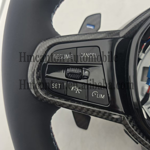 พวงมาลัยลายทางสีน้ำเงินรุ่นยอดนิยมใหม่สำหรับรถยนต์ BMW G Series M3 G20 G30 G80 M4 G82 M5 CS - Product Image 3