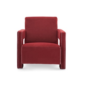 Popular estilo de ocio de gama alta moderno minimalista nórdico terciopelo sillón Silla de sala de estar - Product Image 2
