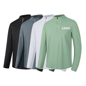 Logo poliéster Spandex Running Jersey Casual camisa de alta calidad personalizado hombres deportivo manga larga sublimación espacios en blanco tejido - Product Image 1