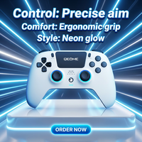 Joystick Multiplataforma de Venta Caliente en China, Elegante Controlador de Juegos CS-P4026, Gamepad Inalámbrico con Conexión BT, Motor de Vibración para PC
