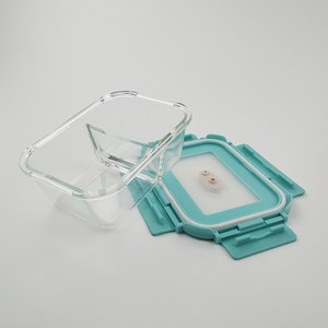 Fuente de la fábrica bebé de la casa de <span class=keywords><strong>comida</strong></span> de microondas de rectángulo de vidrio hermético contenedor de alimentos con tapa - Product Image 2