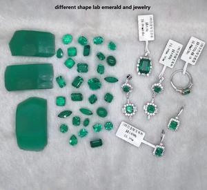 Hydrothermal Syn émeraudes et émeraudes matières premières coupe et meulage de diverses épaisseurs de l'usine directe russie - Product Image 3