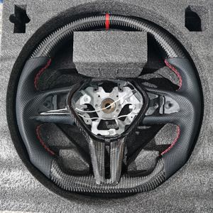 Volante de Fibra de Carbono con Pantalla LED para Infiniti Q50 Q60 Qx50, Modelos 2017 2018 2019 2020 2021 <span class=keywords><strong>2022</strong></span>, Marca YLA - Product Image 3