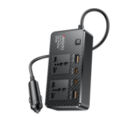 Convertisseur de courant pour voiture Yesido VC07 12V vers 200V avec interrupteur indépendant, protections multiples, USB QC3.0 + Type-C PD, charge rapide 200W