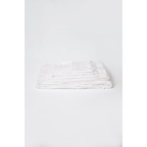 Juego de sábanas dobles hipoalergénicas de 4 piezas DB Omne Sleep, sábanas ajustadas y planas de bambú blanco - Product Image 1