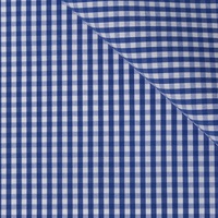 Tissu prêt-à-emploi en coton, nylon et élasthanne, teint en fil, extensible, à rayures et à carreaux, pour chemises homme, femme et enfant