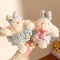 Pendentif en peluche lapin aux oreilles tombantes, jouet cadeau pour fille, porte-clés, décoration de sac, rembourrage en coton PP, à partir de 14 ans