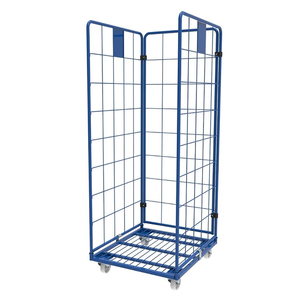 Materiaal Handling Logistiek Vervoer Metalen Gelast Mesh Commerciële Demontabel Wasserij Trolleys - Product Image 1