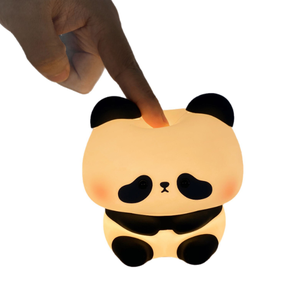 Luce notturna a LED sensibile al tocco, design a forma di <span class=keywords><strong>panda</strong></span>, regolazione a tre livelli, illuminazione colorata, funzione timer, ricaricabile, luce soffusa - Product Image 1