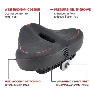 Selle de vélo TXED confortable, longue distance, durable, large, personnalisable, surface lisse, sécurité, unisexe, adultes - Product Image 2