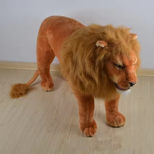 Khổng lồ thực tế Brown Leopard Lifesize đứng mềm đồ chơi sang trọng động Vật Hoang Dã Thú nhồi bông đồ chơi - Product Image 5