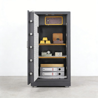108KG Feuerfester Safe mit Elektronischem Passwortschloss und Alarm 2-Stunden Feuerwiderstandsfähigkeit Stahl-Tresor für Zuhause und Büro für Geld und Dokumente