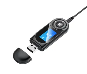 USB BT5.1 Adapter Transmitter Bluetooth Receiver Audio V5.1 Bluetooth Dongle Adapter USB Nirkabel untuk Komputer PC Laptop