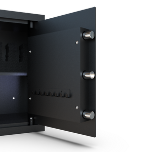 カスタマイズ可能なスチール製指紋認証金庫、電子デジタル＆キーロック付き、ホワイト、オフィス・家庭・ホテル用、盗難防止、高級金庫 - Product Image 5