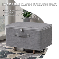 Nouveau produit en gros organisateur empilable multifonction organisateur de tissu pliable stockage organisateur de vêtements durables avec couvercle