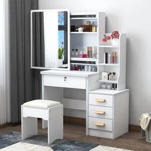 <span class=keywords><strong>Tocador</strong></span> Moderno <span class=keywords><strong>Blanco</strong></span> para Niña con <span class=keywords><strong>Espejo</strong></span> Iluminado y Compartimentos de Almacenamiento Ocultos, <span class=keywords><strong>Tocador</strong></span> con <span class=keywords><strong>Espejo</strong></span> Cheval para Dormitorio - Product Image 5