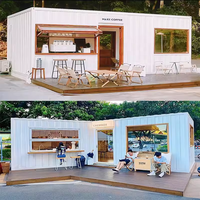 Maison conteneur unique au design moderne Maison mobile cabine Apple préfabriquée pour bureau, maison ou magasin commercial