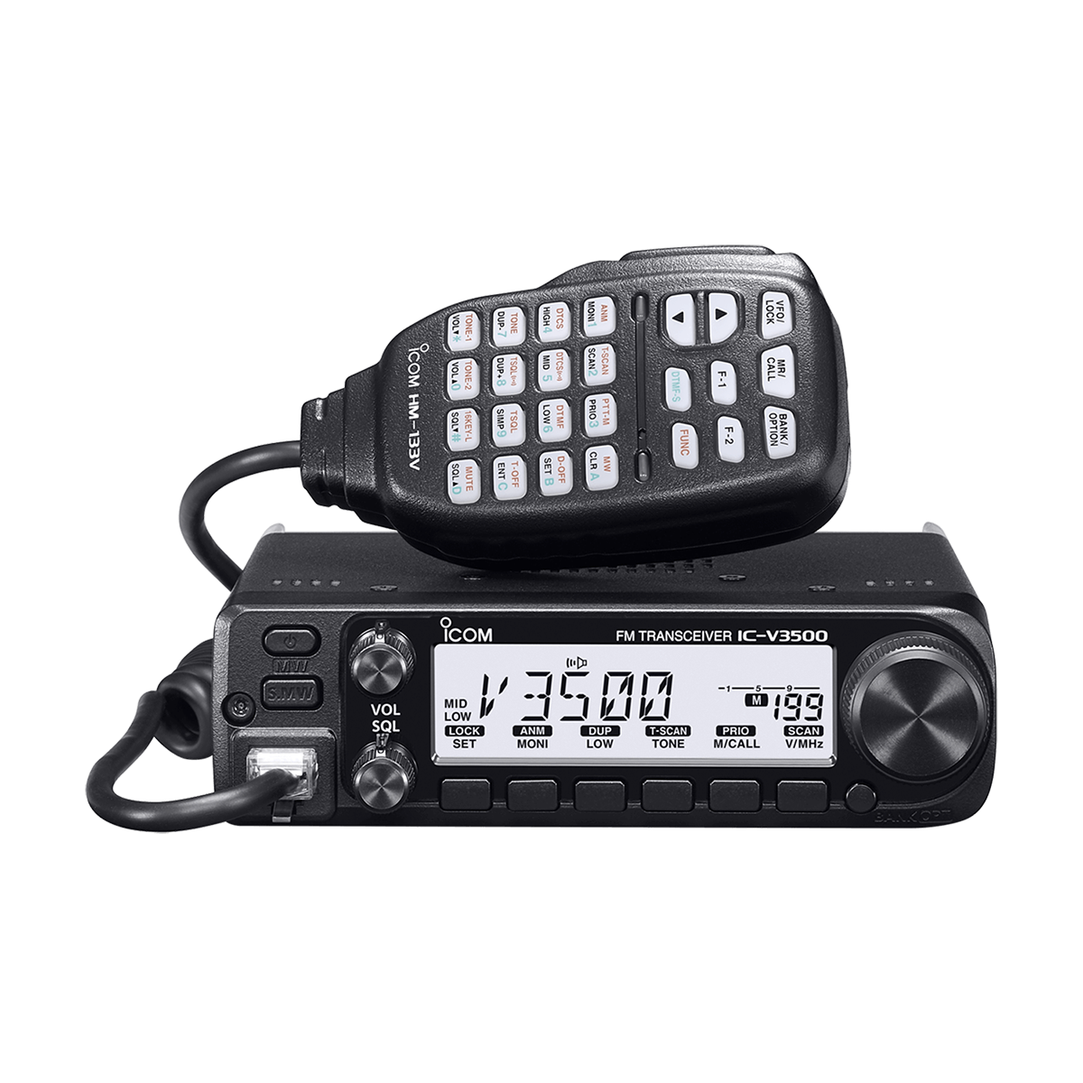 ICOM V3500 65W 144MHz VHF HAM FM TRANSCEIVER Long range Walkie talkies Base Mobile Radio