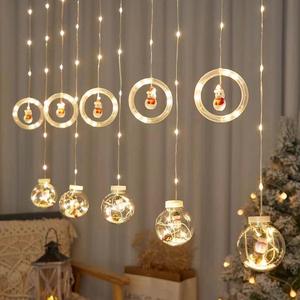 <span class=keywords><strong>2025</strong></span> natale luci <span class=keywords><strong>LED</strong></span> USB alimentazione filo ghiacciolo tenda ornamento per albero esterno decorazione di plastica