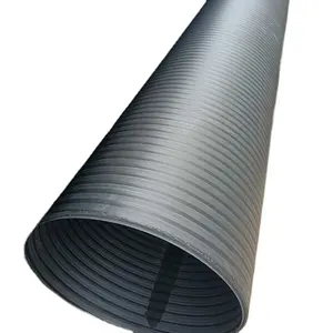 HDPE PE DN300Double Wall Corrugated Pipes With Holes Winding Tubes Ripple