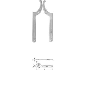 ประแจปากตายแบบโค้งงอได้ เกรดอุตสาหกรรม KS Tools ผลิตจากเหล็กโครเมียมวาเนเดียม ขนาดเมตริก 114-158 มม. (92290040385560) - Product Image 1