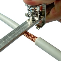 Connecteur de barre omnibus sans perçage série TSC-KLBU, pince à ressort en acier inoxydable pour connexion de câblage électrique sur rail DIN