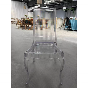 Venta caliente PC resina plástico cristal claro Color línea respaldo alto Silla <span class=keywords><strong>de</strong></span> comedor <span class=keywords><strong>para</strong></span> eventos fiesta banquete <span class=keywords><strong>alquiler</strong></span> - Product Image 2