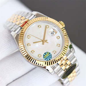 Montre mécanique de luxe haut de gamme la plus vendue 2025 avec bracelet en acier, cadran blanc, chiffres romains et calendrier - Product Image 4