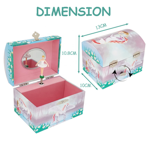 Caja Musical <span class=keywords><strong>de</strong></span> Joyería con Diseño <span class=keywords><strong>de</strong></span> Unicornio Clásico y Elegante <span class=keywords><strong>de</strong></span> Jakos Factory - Regalo Perfecto para <span class=keywords><strong>Cumpleaños</strong></span>, Navidad y Festividades para Niñas - Product Image 2